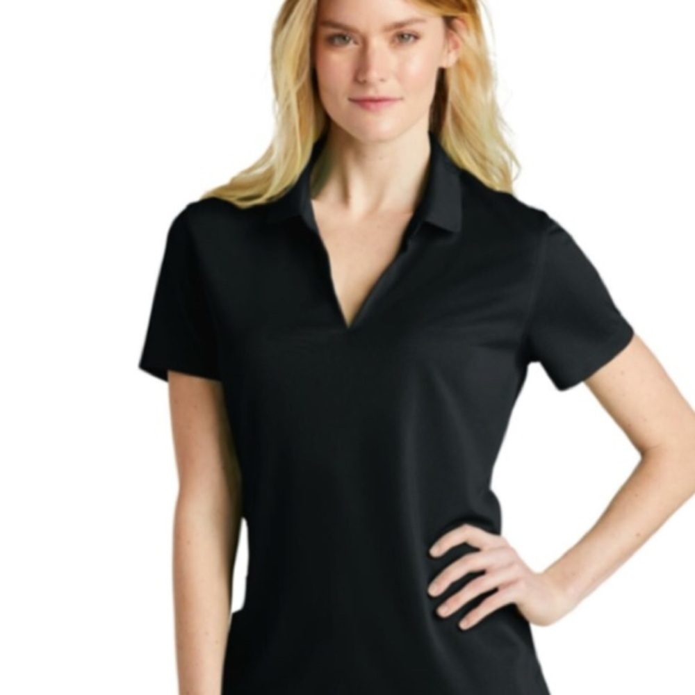 Nike Black Fitted Polo Button Down Shirt